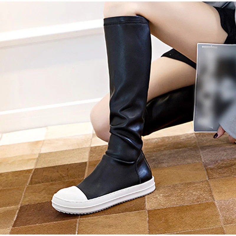

2021 Autumn and Winter New Women's Women's Over The Knee Boots High-quality Leather Casual Women's Shoes with Plush Casual Boots