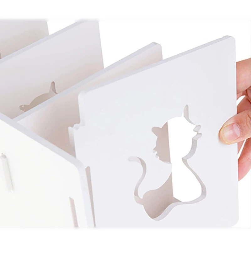 Поворотный держатель для книг 4 слоя винтажная Подставка офисный Настольный