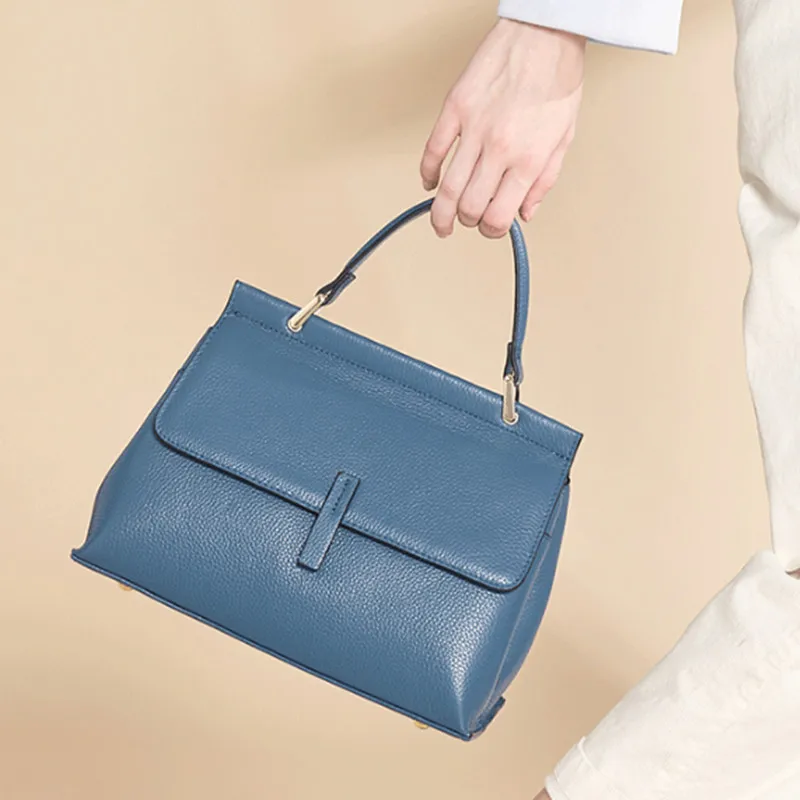 Женская сумка-тоут из натуральной воловьей кожи с ручками | Багаж и сумки