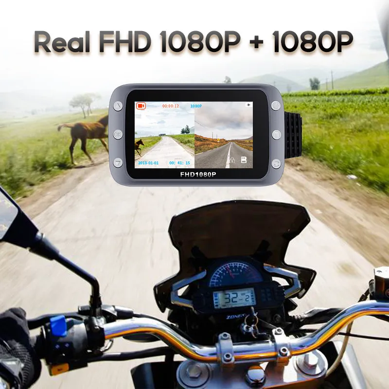 Видеорегистратор Maiyue star Full HD 1080P + Wi-Fi водонепроницаемый с обзором спереди и сзади