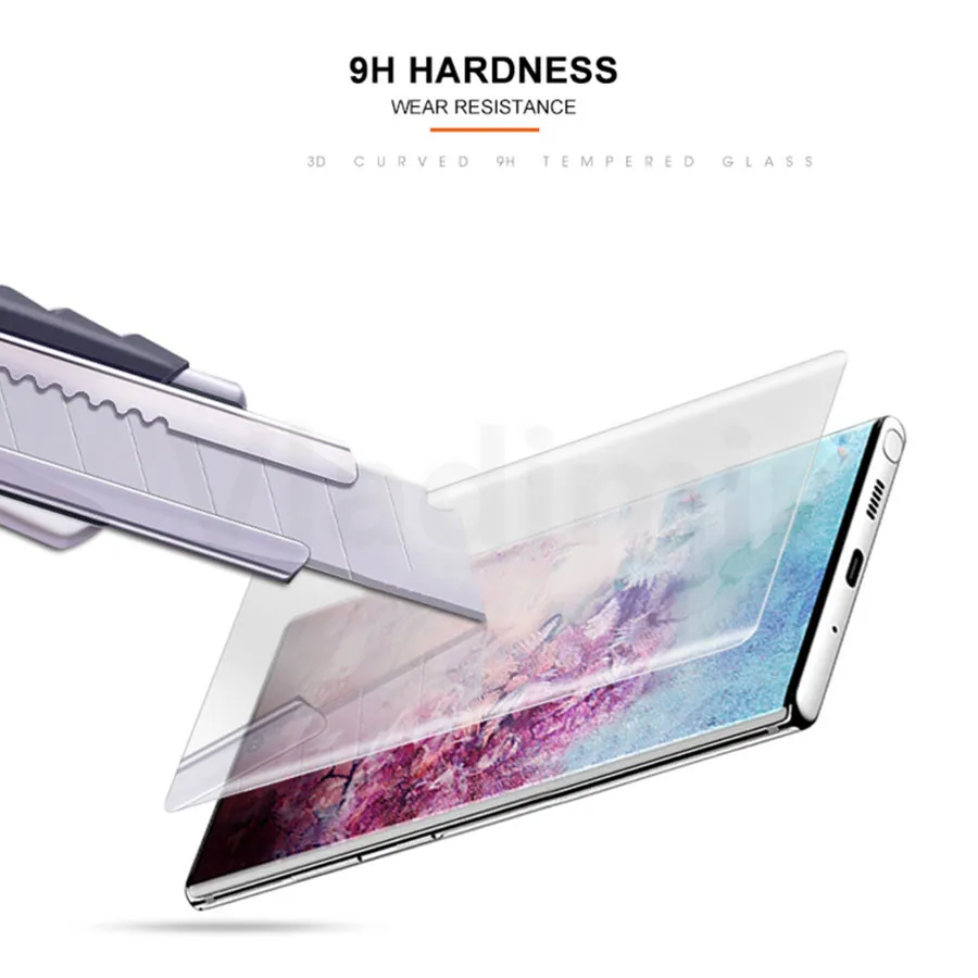 3D нано жидкое ультрафиолет закаленное стекло для samsung Galaxy S9 S8 Plus Note 10+ 10 Plus 9 чехол Защитная пленка для экрана