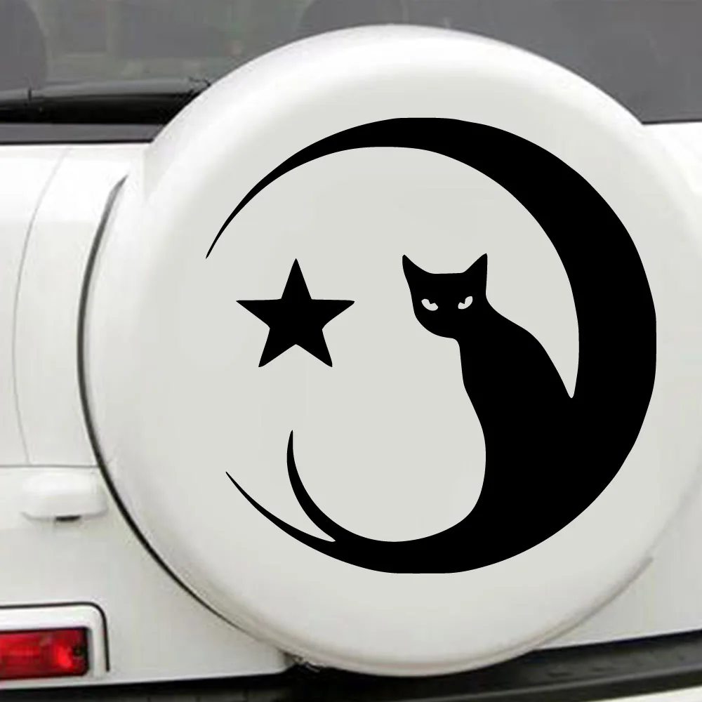 

Colorful Cute Cat Car Decal Funny Motorcycle Car Styling Vinyl Stickers On Car