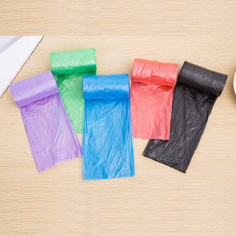 Большие мешки для мусора дома одноразовый плотный мешок Пластиковый черный