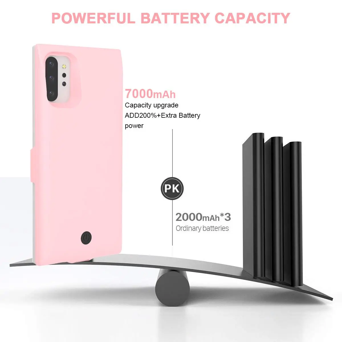 Для samsung Galaxy Note 10 Plus 7000 мАч зарядное устройство чехол внешнее резервное power Bank