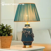seeingdays luxurious new chinese style ceramic enamel table lamp american style high end living room sofa bedroom bedside lamp