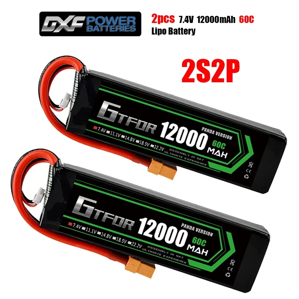 Аккумулятор GTFDR Lipo 2S 7 4 В 9300 мАч 10000 8400 12000 100C/200C 60C/120C 130C/260C 110C/220C для