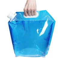 2pcs outdoor portable folding bag bucket car emergency water breakerfolded bag folding bottle riding motion b026
