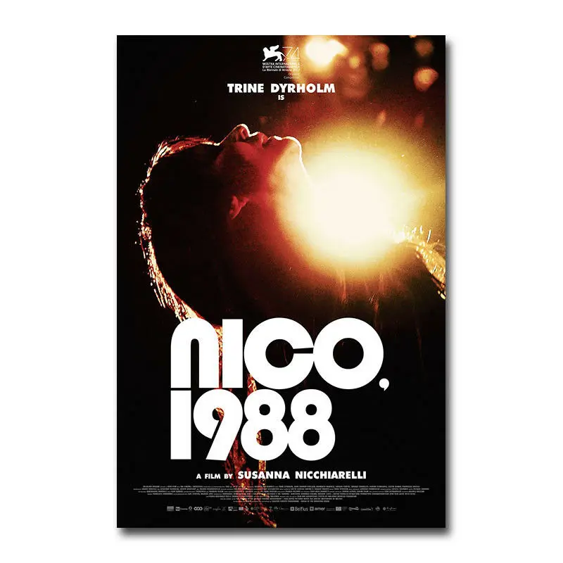 Nico 1988 ролик из шелковой ткани настенный художественный плакат Декор Стикеры