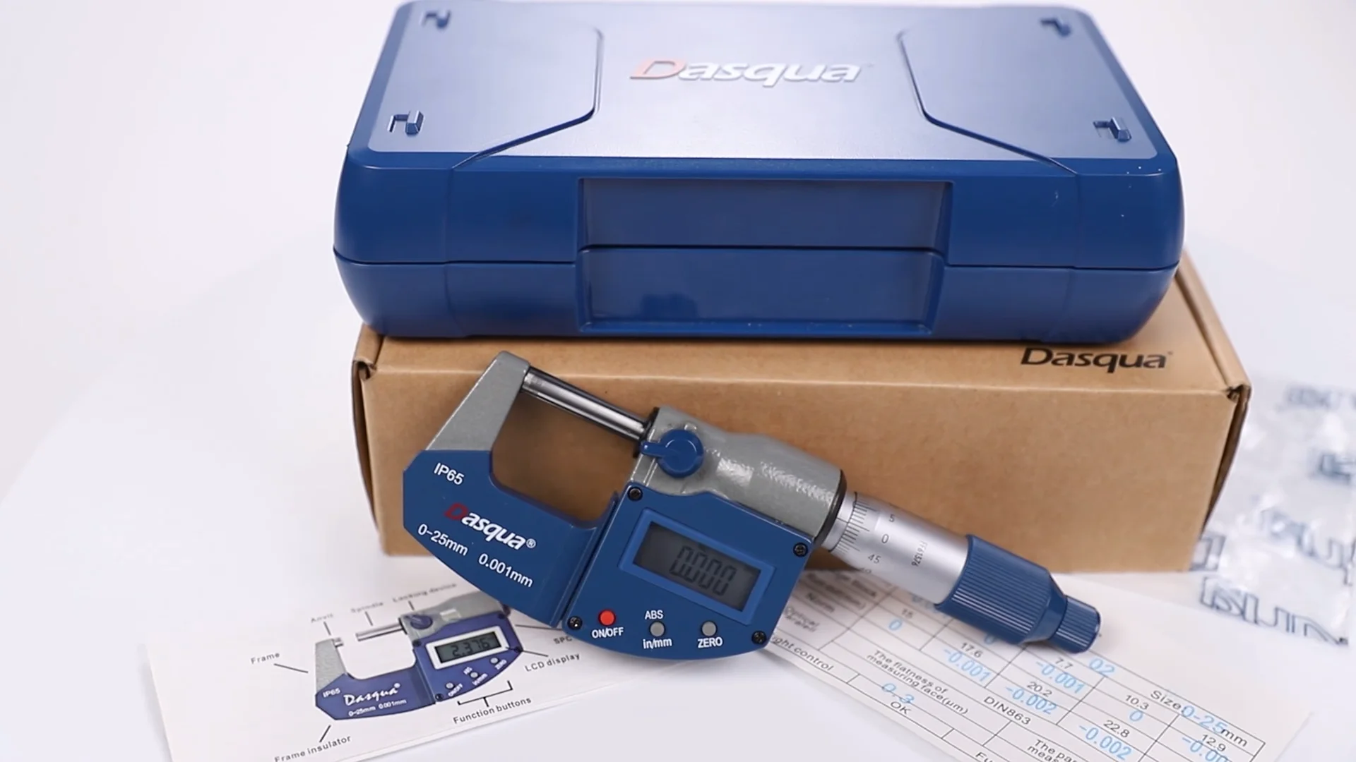 

Dasqua 0-25mm Lcd Display Digital Micrometer