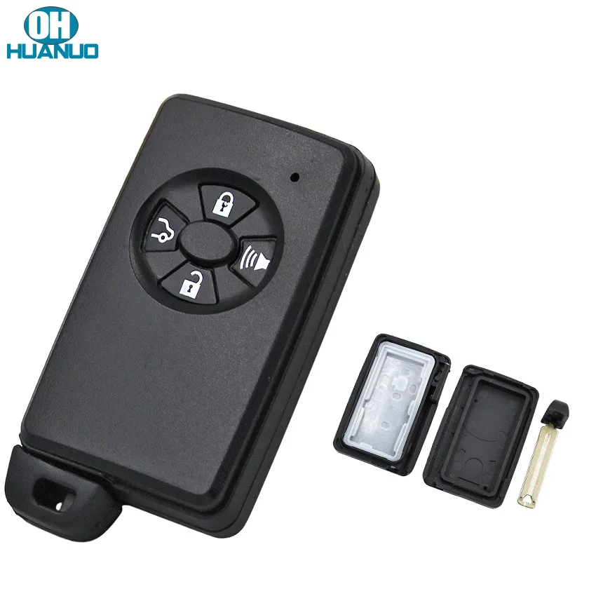 Смарт ключ с 4 кнопками для TOYOTA маленьким лезвием пустой чехол автомобильного