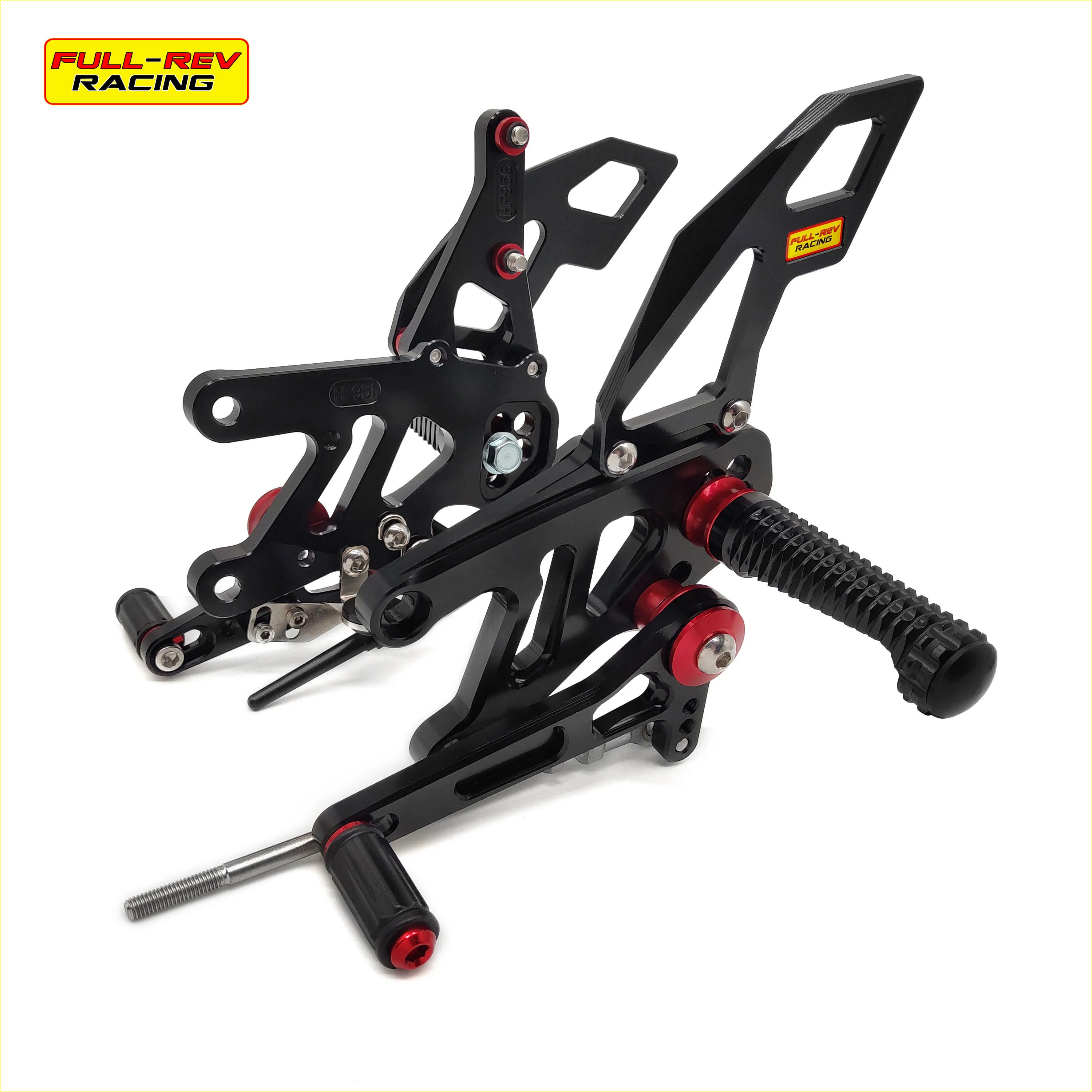 Черный мотоциклетный комплект задних ножек полный Rev Racing для APRILIA RSV4 APRC ABS 13-16