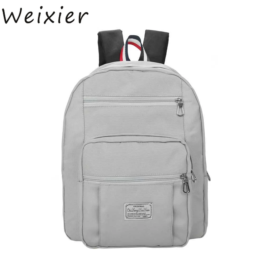 Женский холщовый рюкзак WEIXIER в консервативном стиле для девочек-подростков