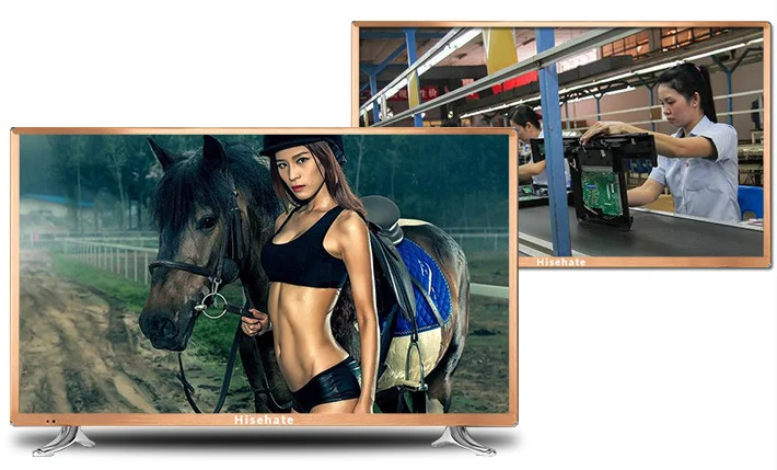 Золотой цвет рамки/в виде ракушки 45 55 65 ''дюймовый светодиодный ТВ для