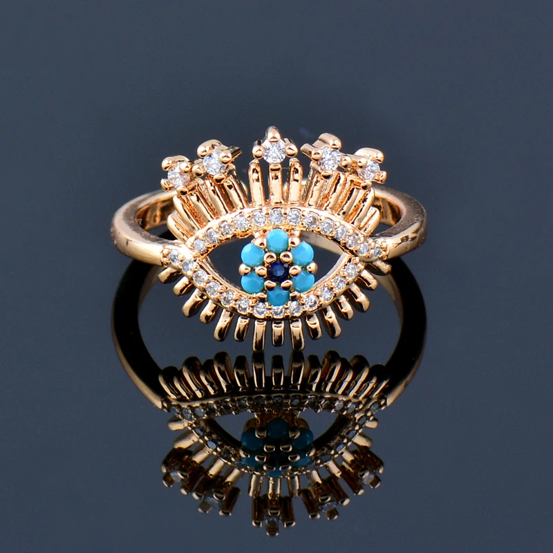 Женские кольца SINLEERY с голубыми крыльями ангела разные стили золотистого цвета