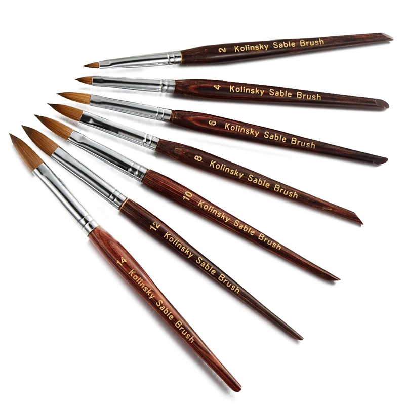 Деревянная ручка нейлоновые волосы Краски профессиональных кистей для масла