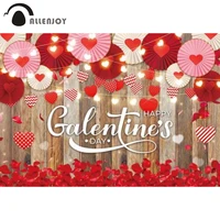 allenjoy happy galentines day backdrop wood girls valentines day banner hearts love photography background photo booth supplie