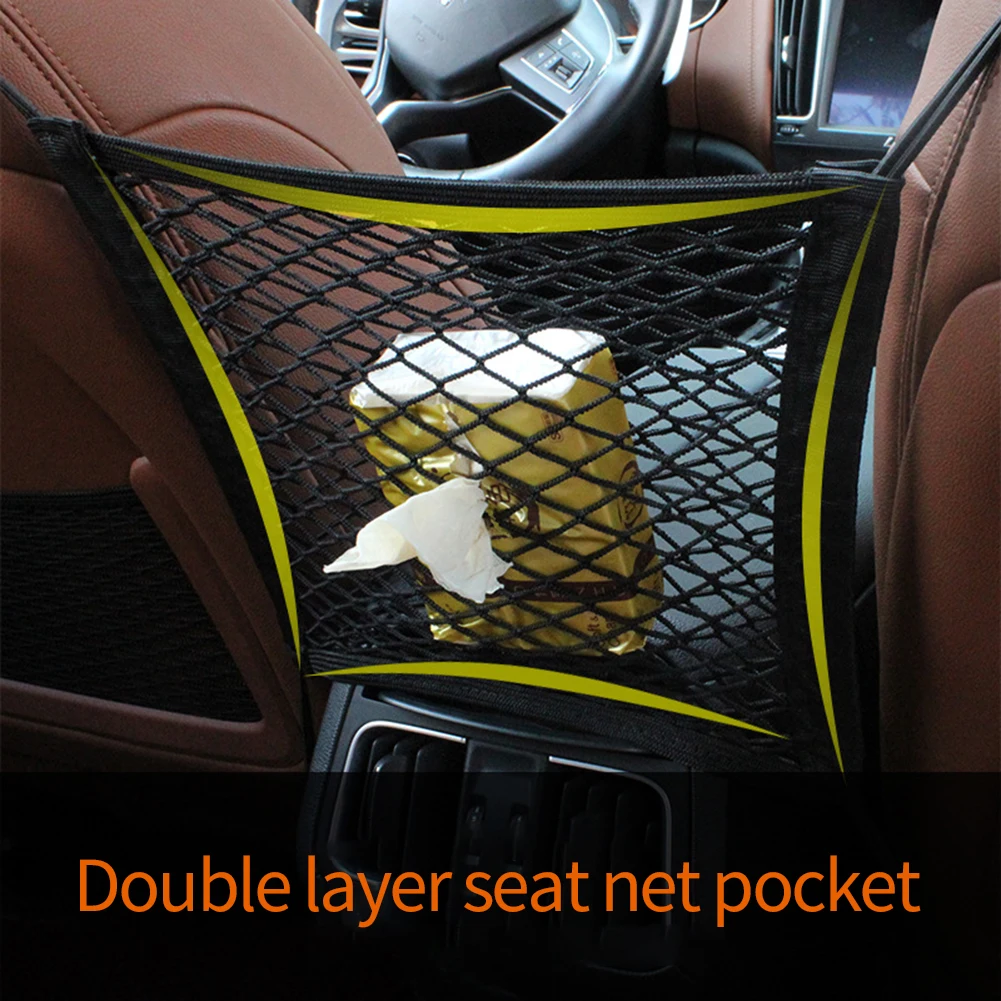 

Travel Car Mesh Pocket Bottle Phone Holder Container Net Seat Back Storage Products Space Organizer