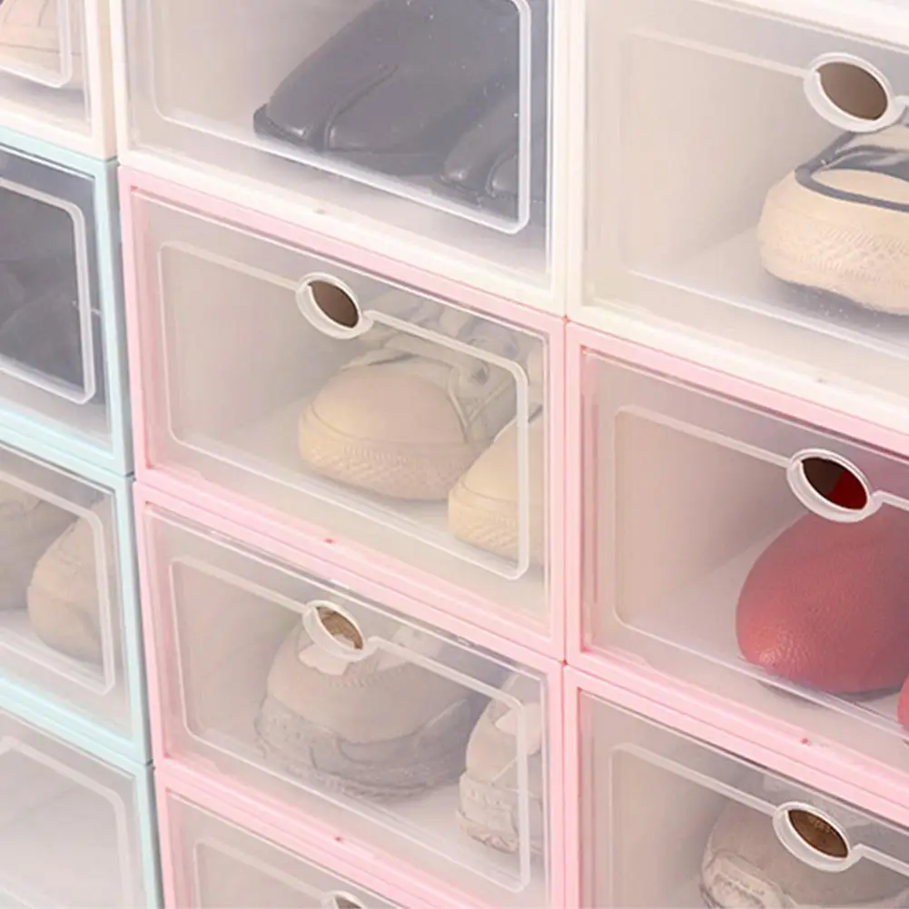 

Складная коробка для обуви, прозрачная пластиковая вешалка для обуви, складной органайзер для обуви, комбинированные ящики, выдвижные ящик...