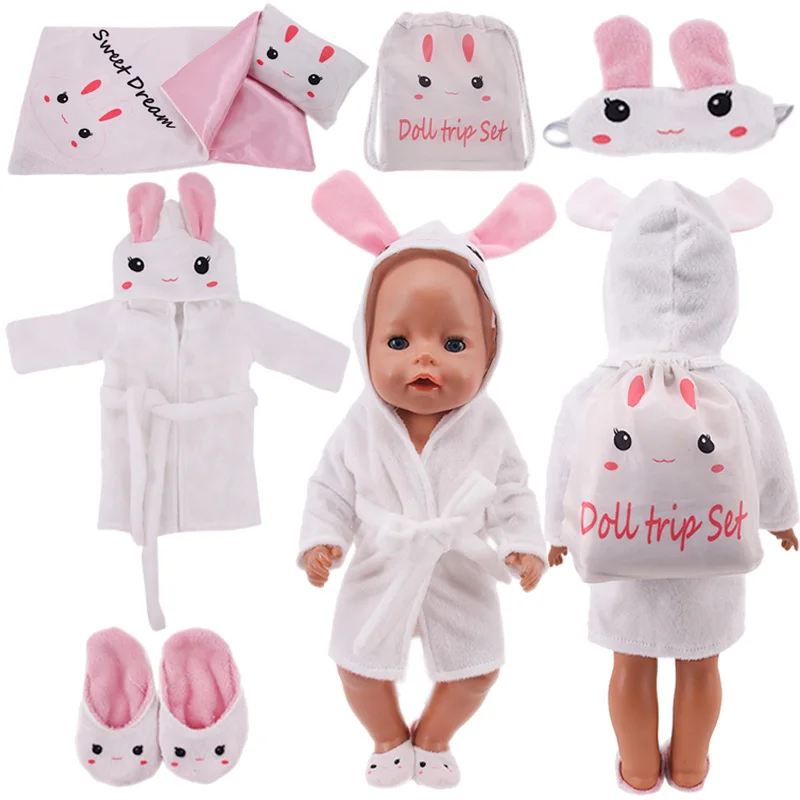 6 шт. Детская Одежда для кукол котенок единорог кошка кролик лиса Мультяшные