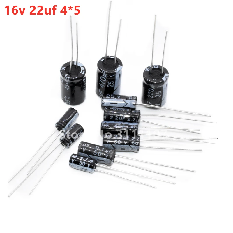 

20PCS/LOT 22uF 16V Aluminum Electrolytic Capacitor Electrolytic capacitor 16v 22uf 4*5