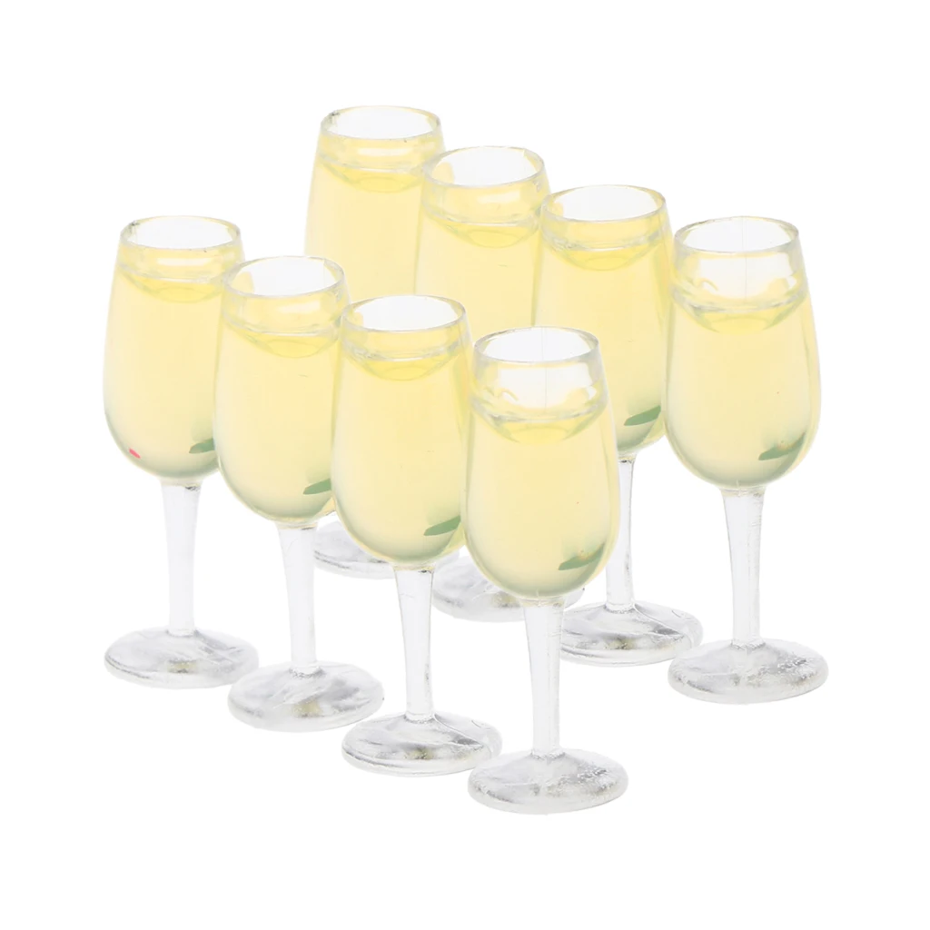 8 шт. Миниатюрные аксессуары для кукольного домика 1/12