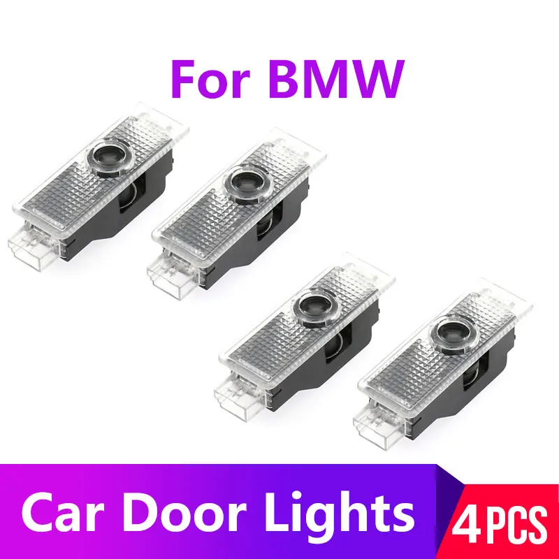 4 шт. двери автомобиля светильник с логотипом для BMW 3 5 7 серия E65 E66 F01 F02 E92 M3 E90 F10 F30
