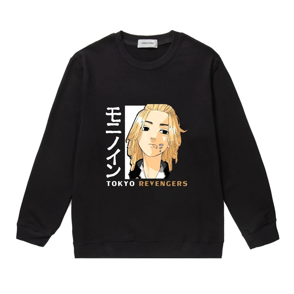 

Tokyo Revengers Anime Sweatshirt Men Women Funny Cartoon Print Pullover Street Hip Hop College Couple Comfort Round Neck Sweater