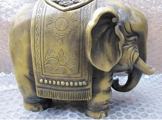 Статуэтка-курильница в виде слона медная бронзовая ручная работа резной |