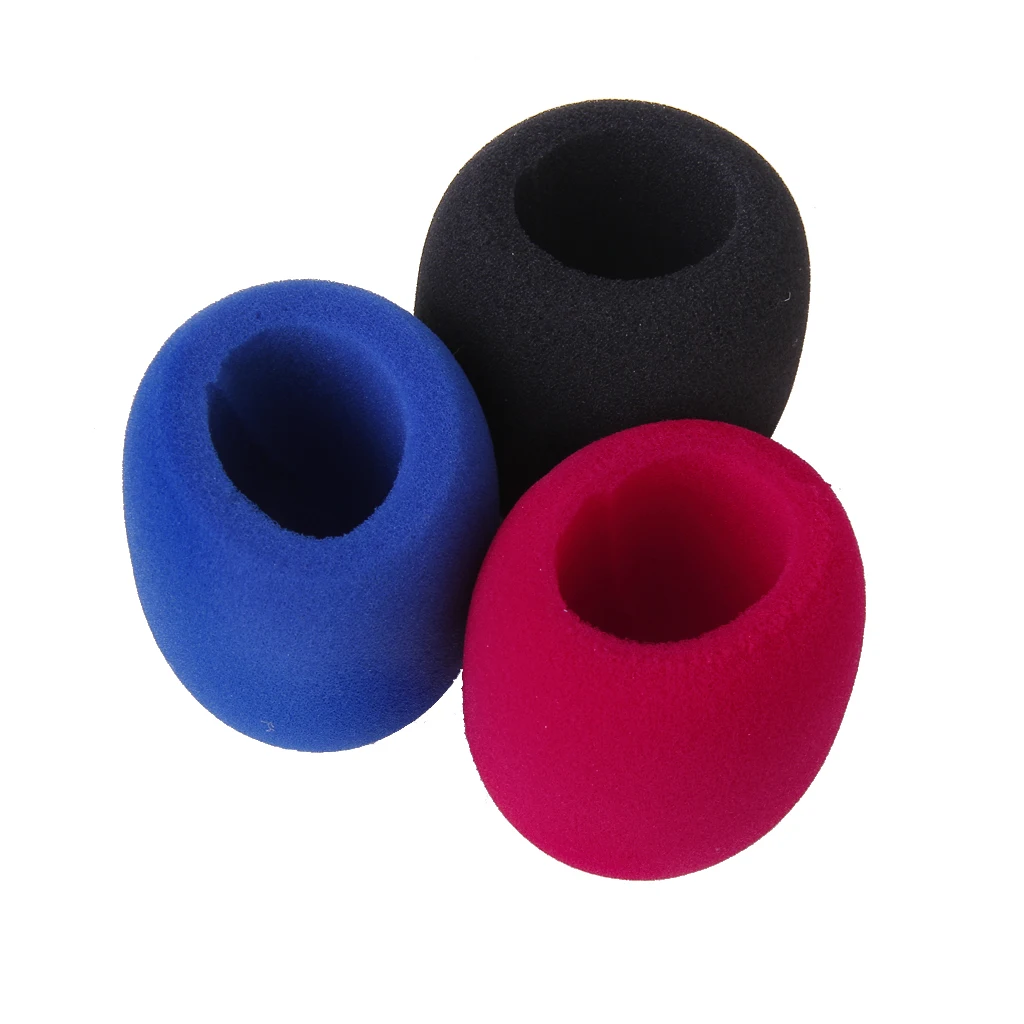 

10x 2 pcs Studio Microphone Windscreen Foam Mic Shield Cover Red and Blue