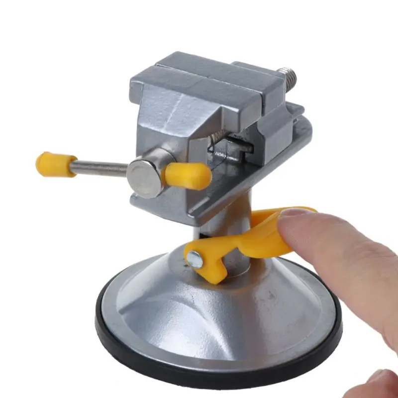 360 градусов Фиксированная Рама присоска зажим регулируемые настольные тиски