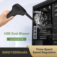 dc 5v handheld air duster for computer keyboard usb rechargeable air blower laptop car cleaner corner cleaning tool