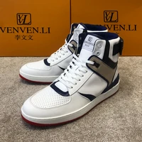 2020 autumn french v vl high top mens shoes new sports casual shoes mens boots lovers shoes top leather counter box
