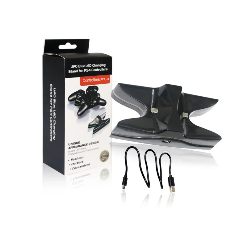 Универсальный USB светодиодный двойной игровой контроллер зарядное устройство