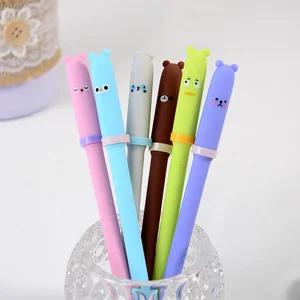 24 шт. мультфильм маленькие животные гелевая ручка канцелярские товары для творчества студентов ручка для подписи Оптовая Продажа Kawaii школьные принадлежности