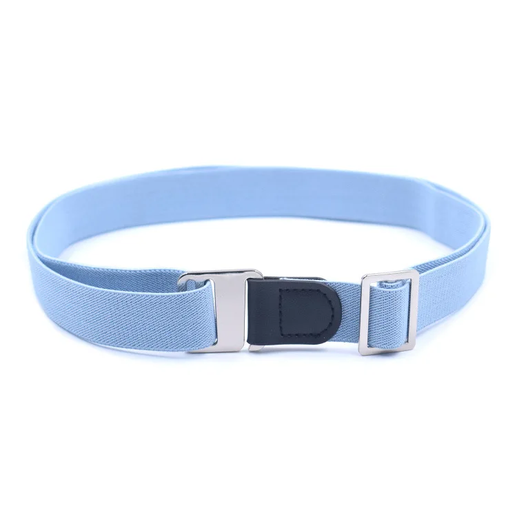 Эластичный ремень без застежки с пряжкой для мужчин и женщин невидимый джинсов