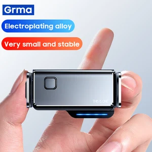 grma car smart electric locking mobile phone support holder for iphone xiaomi air vent clip stand auto induction mount bracket free global shipping