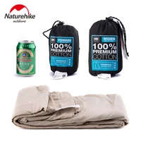 naturehike cotton sleeping bag liner silky ultralight travel hotel sleeping bag liner splicable envelopes backpack camping sheet