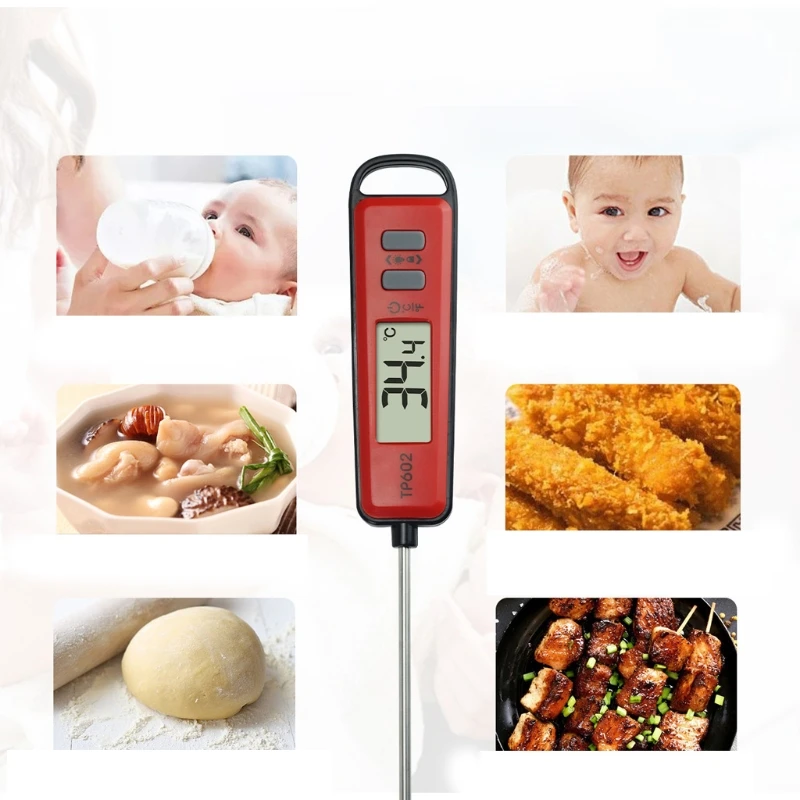 

Meat Thermometer Kitchen Digital Cooking Food Meat Probe Electronic BBQ Household Temperature Detector Tool with Backlit