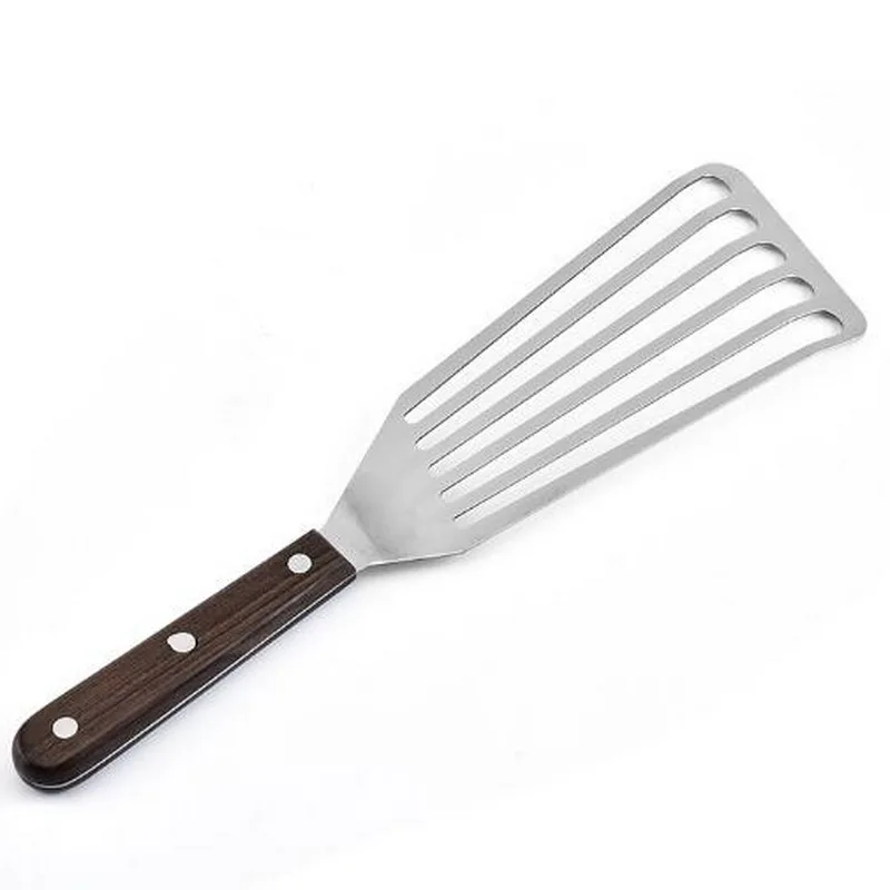 Шпатель для стейков из нержавеющей стали напрямую от производителя, многофункциональная кухонная лопатка для жарки рыбы.