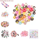 10 шт. ювелирные изделия сделай сам, ролевые игрушки, красочные рождественские куклы, миниатюрные игрушки, ролевые игрушки, пирожные, печенье, Пончики для кукол, аксессуары