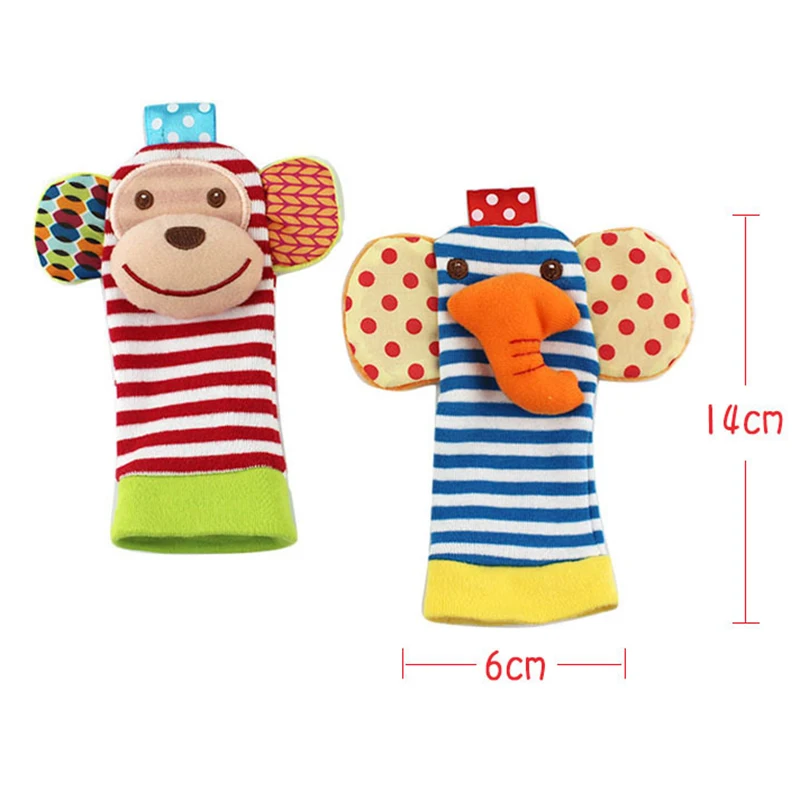 2 шт./компл. детские игрушки-погремушки/носки с животными | Игрушки и хобби