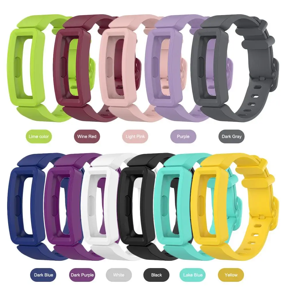 Силиконовый ремешок для Fitbit inspire HR ремешок для часов на замену Браслет для Fitbit ACE 2 умный ремешок для часов браслет
