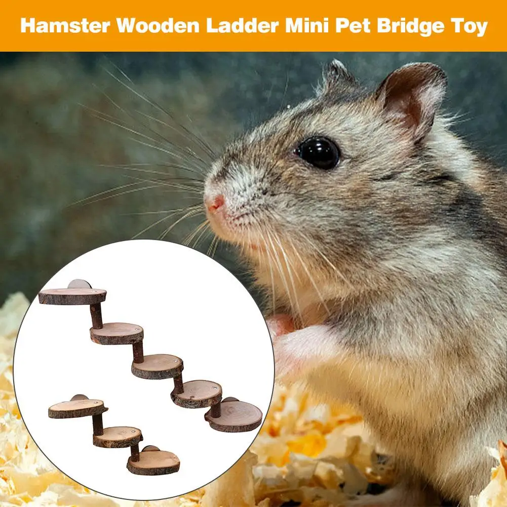 Игрушка для хомяка деревянная мостовая лестница мини-игрушка домашних животных