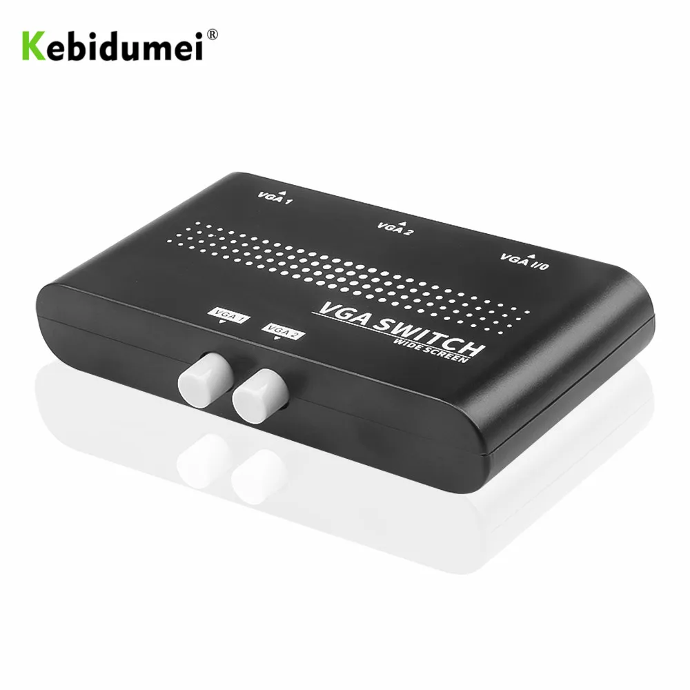 Kebidumei 2 в 1 выход VGA/SVGA ручной переключатель оригинальный для ЖК-ПК оптовая продажа