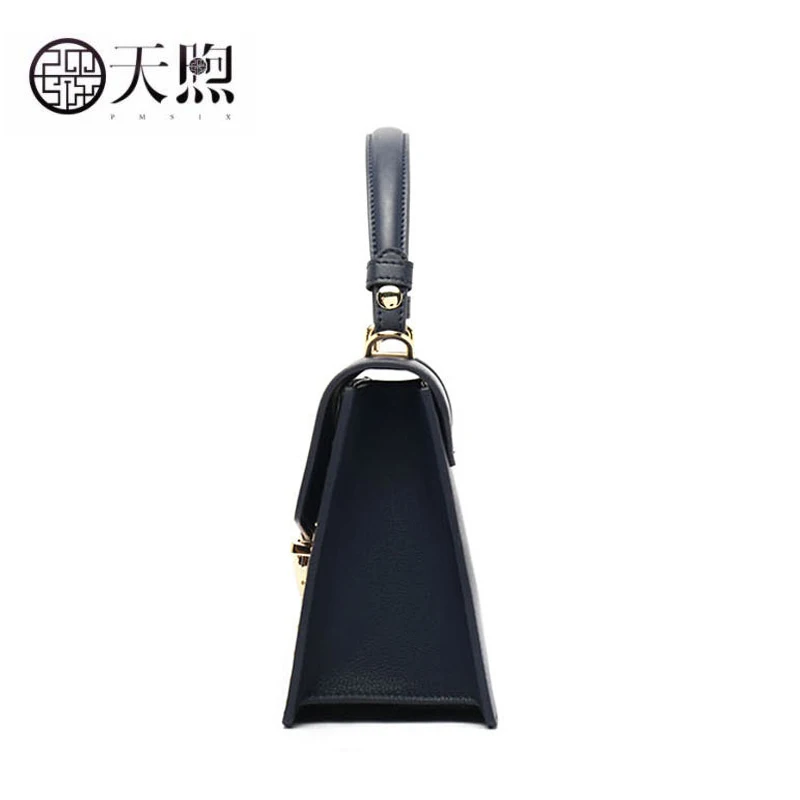 Pmsix новинка 2020 женская сумка из натуральной кожи ручная вышивка роскошные сумки