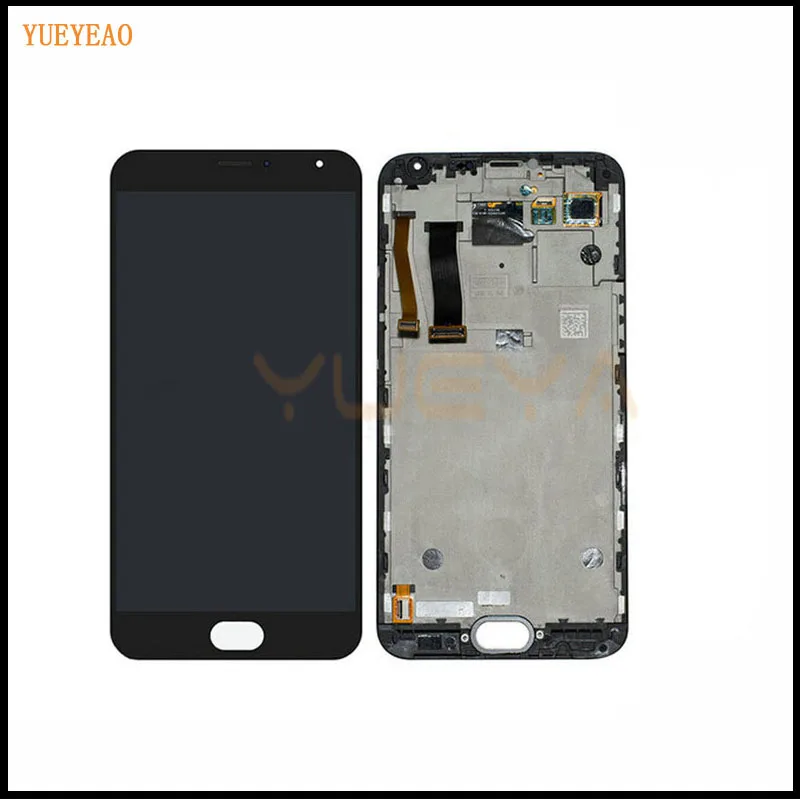 YUEYAO lcd для Meizu MX5 ЖК дисплей + сенсорный экран с рамкой сборка запасные части 5 дюйма