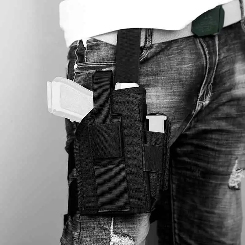 

Military Tactical Drop Leg Holster Airsoft Glock Gun Thigh Holster Outdoor Adjustable Universal Hunting Handgun Pouch