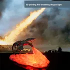 3d-имитация огненного дракона, светодиодная подзарядка, ночной Светильник динозавра для украшения дома, декоративная настольная 3D лампа, украшение для спальни