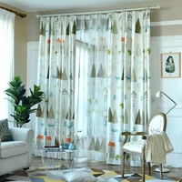 modern geometrical children blackout curtains for living room balcony bedroom custom made village windows drapes