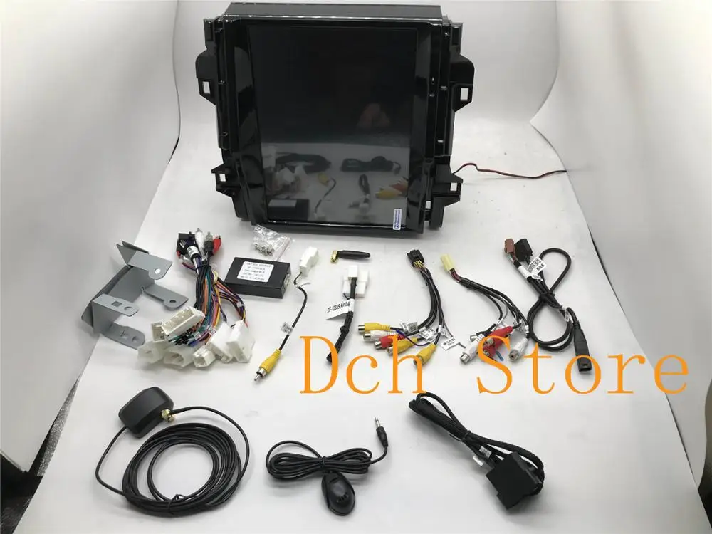 12,1 дюймов вертикальный tesla стиль Android 8,1 автомобильный dvd-плеер gps для Toyota Fortuner для авто AC px6 carplay